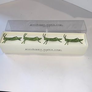 Grasshopper, Napkin Rings NEW Pier 1 Imports Discontinued Stock